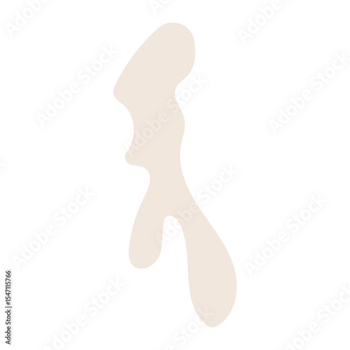 abstract blobs pastel brown for background