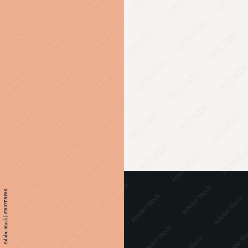 Obraz premium Black and peach frame editable vector