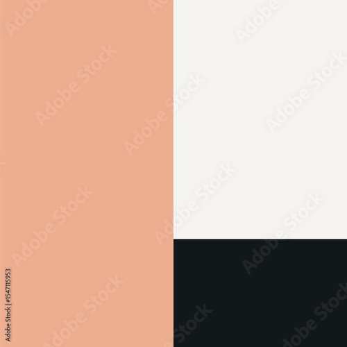 Black and peach frame editable vector