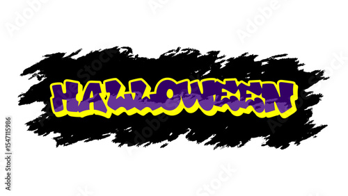 Graffiti vector “Halloween” in freestyle tag style with bold spooky lettering. Perfect for posters, digital content, party invites, and edgy street-style Halloween designs.