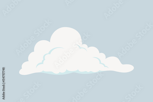 Cute cloud, aesthetic illustration vector