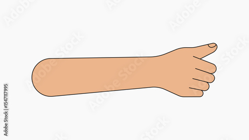 Thumbs up hand, gesture collage element vector