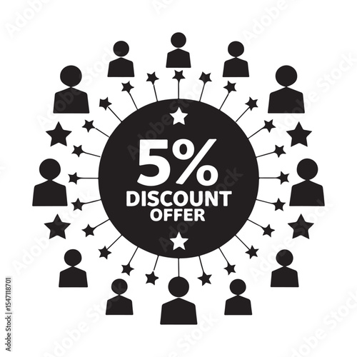 Exclusive 5% Discount Offer Graphic Design