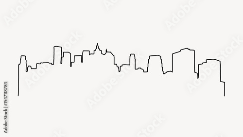 City line art vector