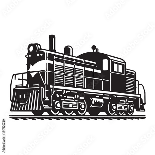 Train Engine Silhouette Clipart Perfect for Sublimation and Decoration

