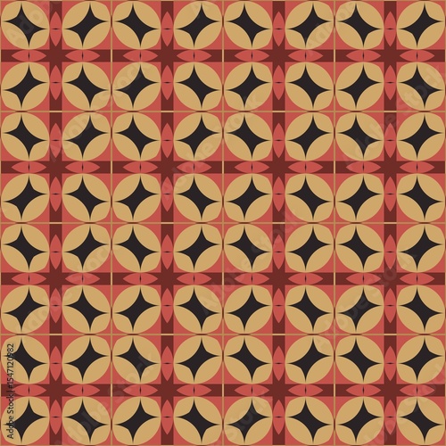 Seamless Moroccan Tile Abstract Geometric Background