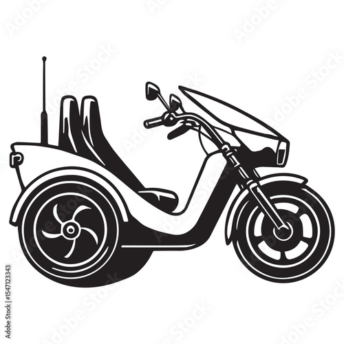 Trike Bike Racing Clipart for High Resolution Sublimation Prints

