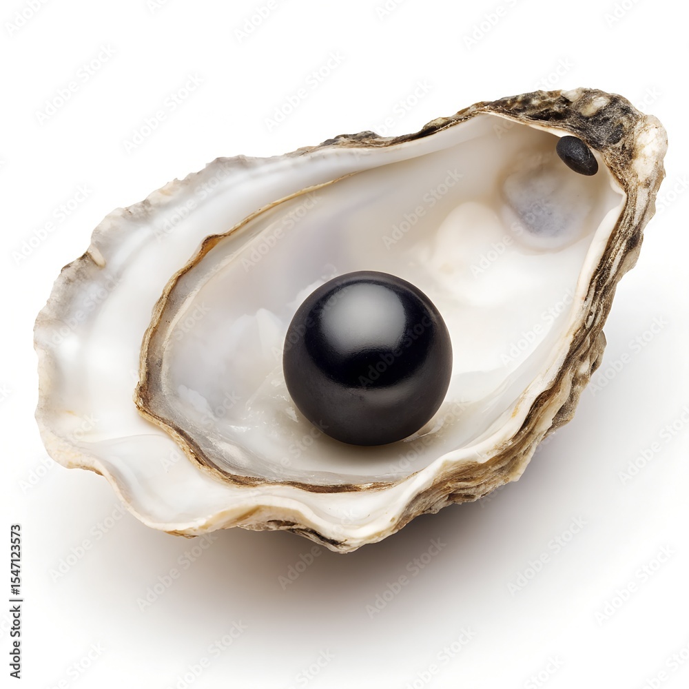 Oyster with Black Pearl – Luxury Marine Jewelry Concept Oyster with Black Pearl – Luxury Marine Jewelry Concept