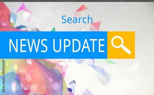 Logo of a search bar in which NEWS UPDATE is written