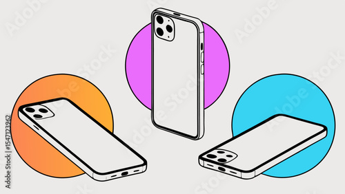 USB flash drive for phone technology on a blank screen display