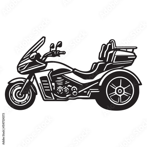 Sporty Motorcycle Illustration Sublimation for Biker Lifestyle Art Projects

