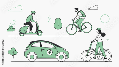 Dynamic black silhouette of a person on a bicycle, perfect for illustrating extreme cycling sports or a child's joyful ride
