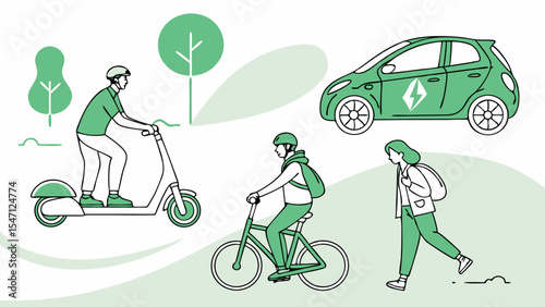 Cycling enthusiasts enjoy the fun action of a man riding his bicycle through the park