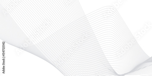 Abstract smooth frequency isolated element creative. Abstract wave blend stripes lines white background. Vector curve line pattern mesh. Technology lines flow and motion energy blend.	
