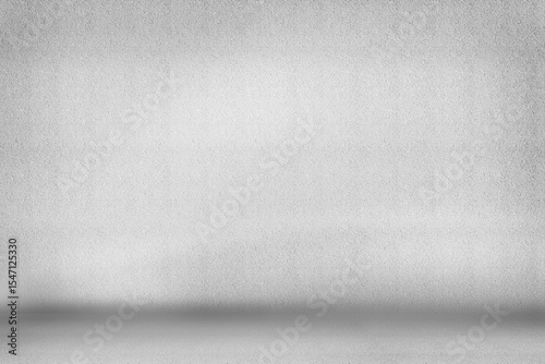 Presenting flat design grey gradient scene featuring textured backdrop meeting smooth floor seam