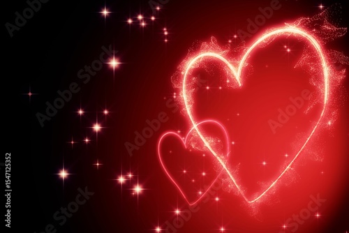 Digitally generated Valentines heart design