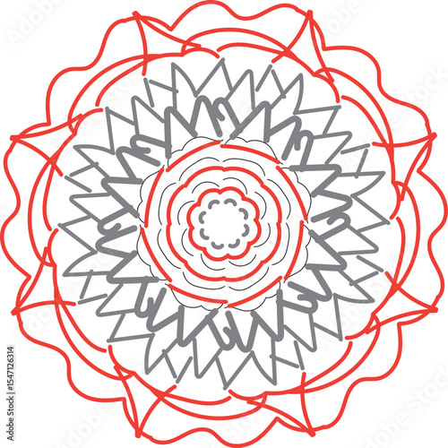 mandala round ornament