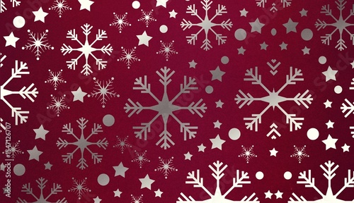 Snowflake wallpaper pattern