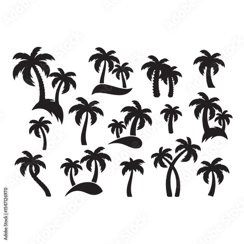 A black and white picture of palm trees with the words palm trees on it
