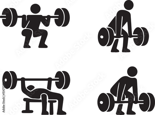 Powerlifting Vector Illustration | Strength Training, Weightlifting Sport Concept