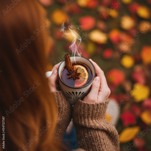 girl with a cup of coffee