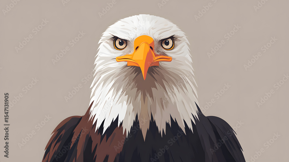 Fototapeta premium A majestic eagle portrait