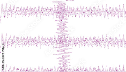 Une superposition d'onde violette sur un fond transparent.