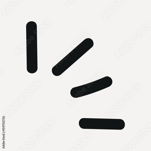 Minimalist design with black bars on a light, element vector