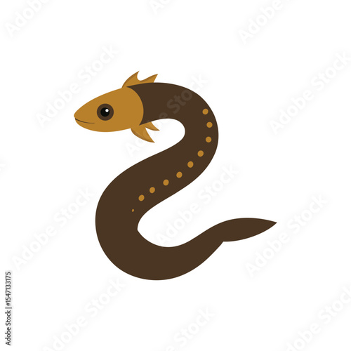 Eel Fish vector art illustration