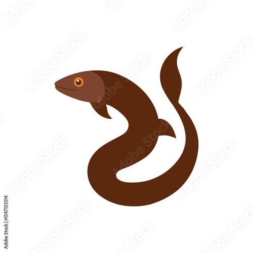 Eel Fish vector art illustration