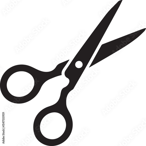 Solid Vector Icon for Scissors