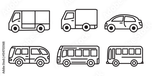 Car icon. Auto vehicle isolated. Transport icons. Automobile silhouette front view. Sedan car, vehicle or automobile symbol on white background - stock vector.