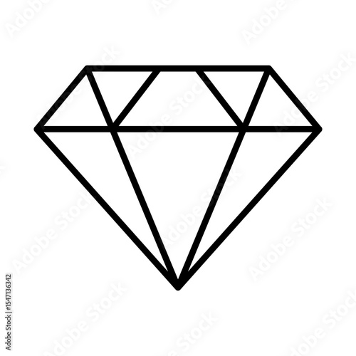 Lineart Icon diamond