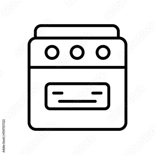 Lineart Icon oven