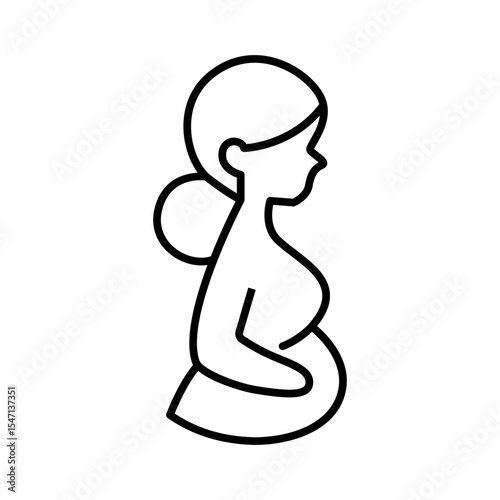 Lineart Icon pregnant