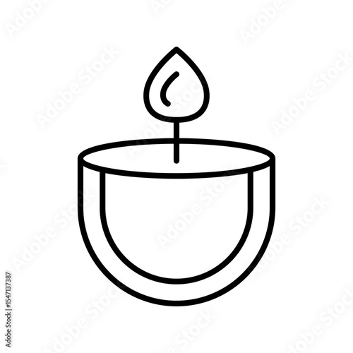 Lineart Icon scented candle