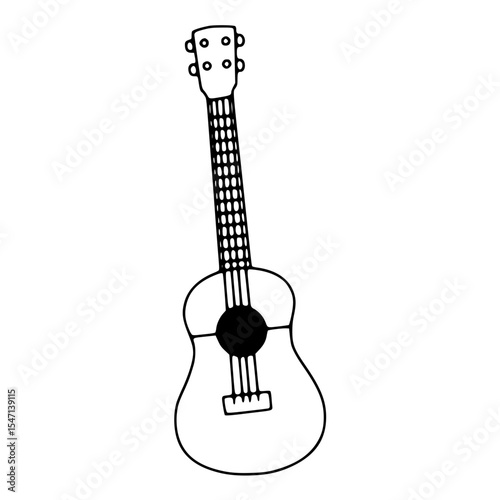 Ukulele isolated on white background