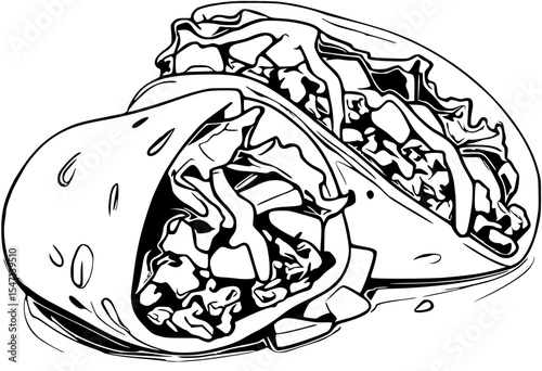 Burrito illustration