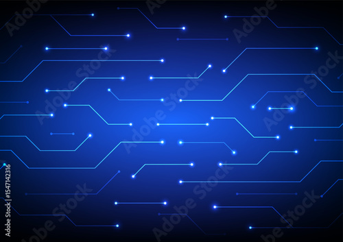 Digital technology circuit background. Futuristic abstract data network and board concept. Design for data future digital network connections motherboard.
