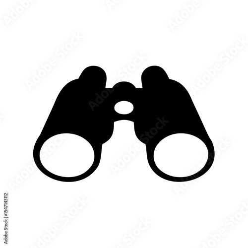 binocular silhouette vector, binoculars icon