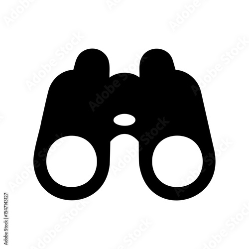 binocular silhouette vector, binoculars icon