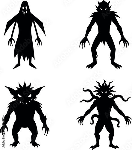 Goblins and Zombies Silhouette Collection