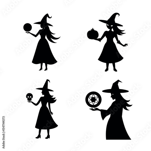 Halloween Cauldron Brewing Vector Bundle