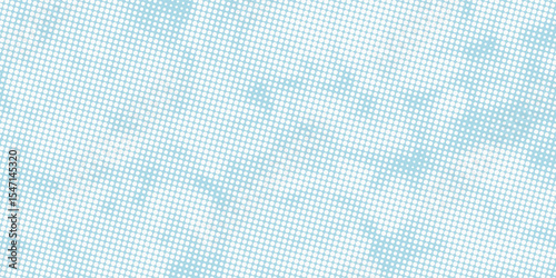 Halftone wave lines texture. White dotted stripes on light blue background. Warped and curved lines wallpaper. Sea water, air flow, wind concept. Vector design eps10