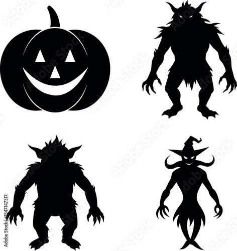 Pumpkin Laughing with Goblin Creature Bundle