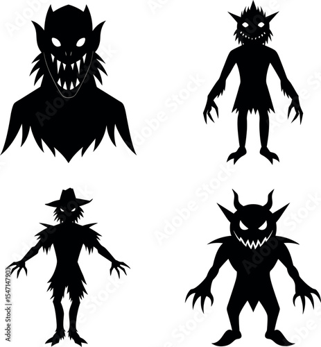 Shadow Ghosts and Ghouls EPS Set