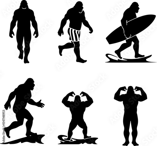 Wild Animal Silhouettes Collection vector