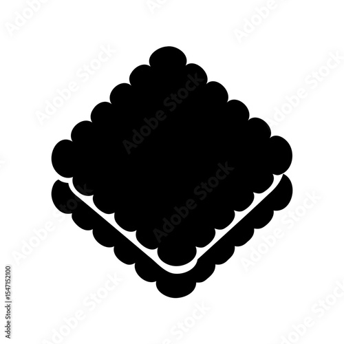 Cookie biscuit icon vector