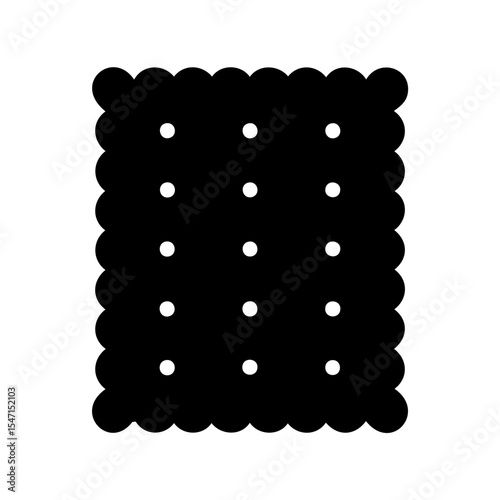 Cookie biscuit icon vector