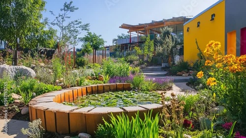 Vibrant Garden Oasis: A Serene Landscape Design